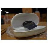 Sunglass Hard Shell. White Felt Case