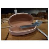 Pink Faux Leather Eyewear Case Pink Faux Leather Eyewear Case