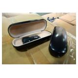 Black Faux Leather Eyewear Case