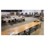 Work Tables & Shelving Thru-out Room Work Tables & Shelving Thru-out Room