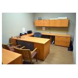 Kimball Executive Office Suite w/ 3 Chairs