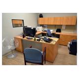 Kimball Executive Office Suite w/ 3 Chairs