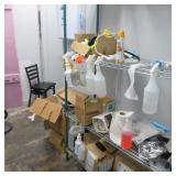 {LOT} In Room c/o: Vacuums, Stanchions, Racking,