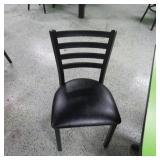 (19) Metal Frame Ladder Back Uph. Seat Dining