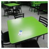 (4) 36" x 36" Laminate Top Metal Base Dining Tab