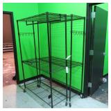 (4) Portable Wire Rack Shelving 6