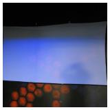 Beamer Projector w/White Sheet Homemade Screen