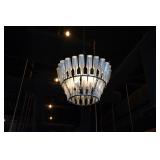 Bottle Chandelier 4-Light Fixture, Suspended from