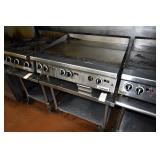 Garland 35" 6-Burner Gas Griddle w/ 37"x30" Sta