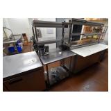 Stainless Steel Table w/ 2-Tier Rack, 36" & Nemco