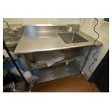 48" Single Well Stainless Steel Sink