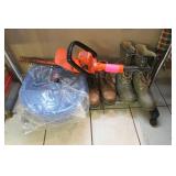 Rolling Clothes Rack, Boots, Electric Hedge