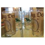 2 1974 Derby Glasses and 2 2019 Derby Glasses