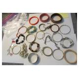 Large Lot Costume Jewelry Bracelets