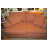 Red Gingham Love Seat by Samuel Fredrick (6ft