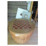 Longaberger Game Basket and Collector Books