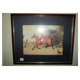 Framed Horse Print 23" x19"