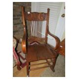 Beautiful Oak Rocking Chair