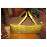 Nice Basket w/Lid 23.5" Long and Decorative