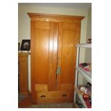 Large Solid Wood Armoire/Entertainment Center 81"