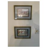 Small Fox Hunt Prints Framed