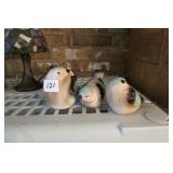 Lot - Pottery Birds