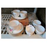 Tea Cups and Saucers marked Furstenberg
