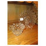 Fostoria Plate and Bowl American Pattern