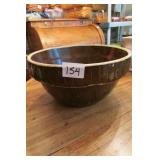 Brown Vintage Crock Mixing Bowl