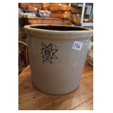 Nice 3 Gallon Crock w/Blue Detail