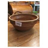 Brown Vintage Crock Mixing Bowl