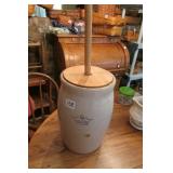 Nice Butter Churn Crock w/Blue Crown 2 Gallon