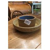 Two Pottery/Crock Dishes