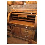 Nice Oak Roll Top Desk