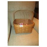 Longaberger Picnic Basket 6" Tall 12.5" Long