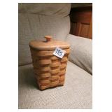 Longaberger Covered Basket 6" Tall