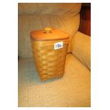 Longaberger Covered Basket 8" Tall