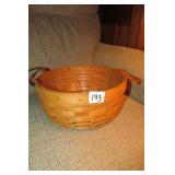 Longaberger basket 4" Tall 10" Diameter