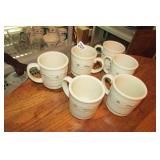 Longaberger Pottery Mugs (6)