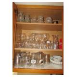 Glasses and Tervis Tumbler Lot