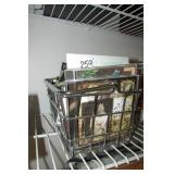 Metal Basket and full of CDs