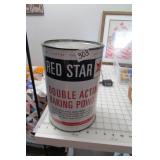 Red Star Baking Powder Tin