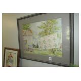 Framed Watercolor by Whitaker #209/500