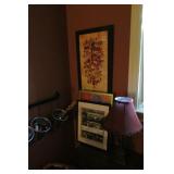 3 Pictures, Wall Organizer, Lamp