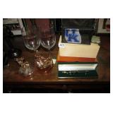 Various Items, incl. Carnival Glass/Desk Items