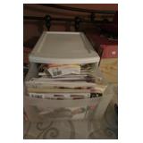 Plastic Storage Container w/sewing patterns