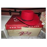Red Bailey Cowboy Hat w/hat box