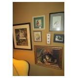 Collection of Cat Themed Prints