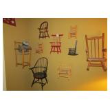 Lot of Small Wooden Chairs
