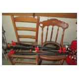 2 Wooden Chairs etc.